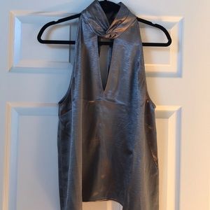 Silver shimmery shirt